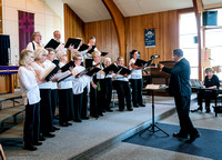 Comox United Church Choir with Paul Colthorpe.